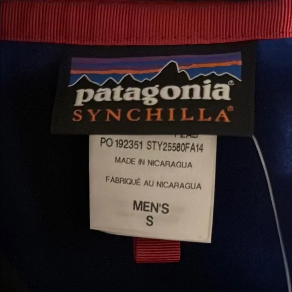 Patagonia AS light weight synchilla snap-t blue/black - Picture 3 of 5
